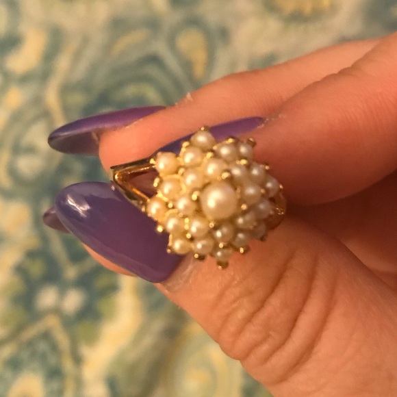 ANTIQUE COSTUME JEWELRY RING - Picture 4 of 4